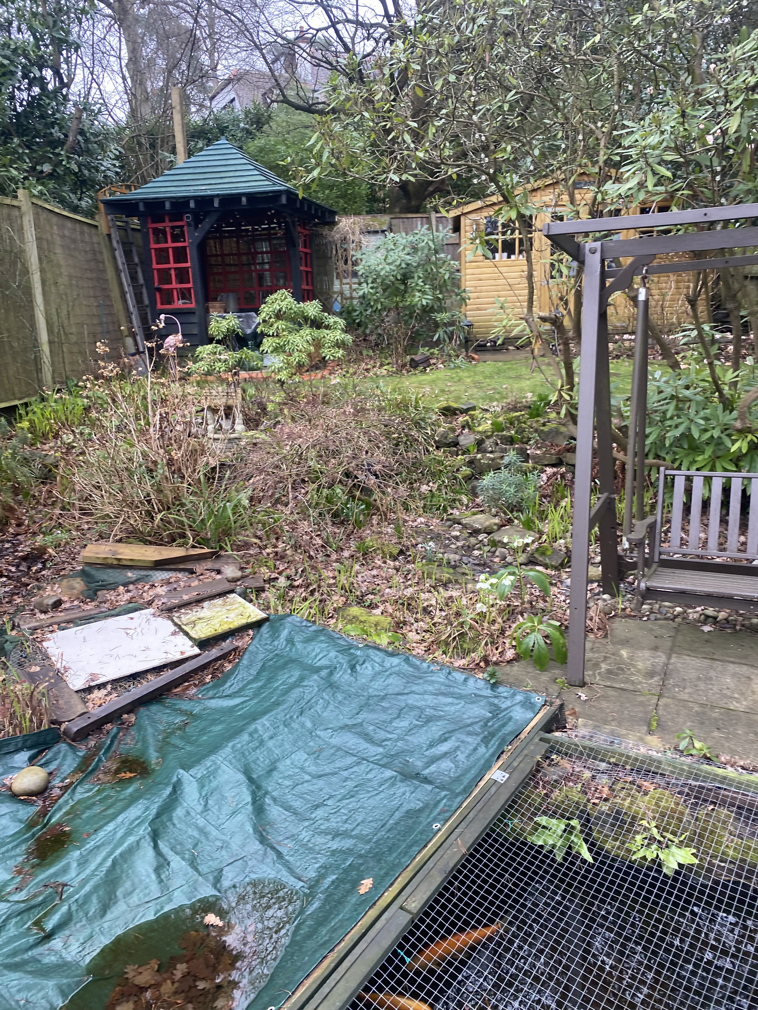Garden path transformation in Walton-on-Thames — before